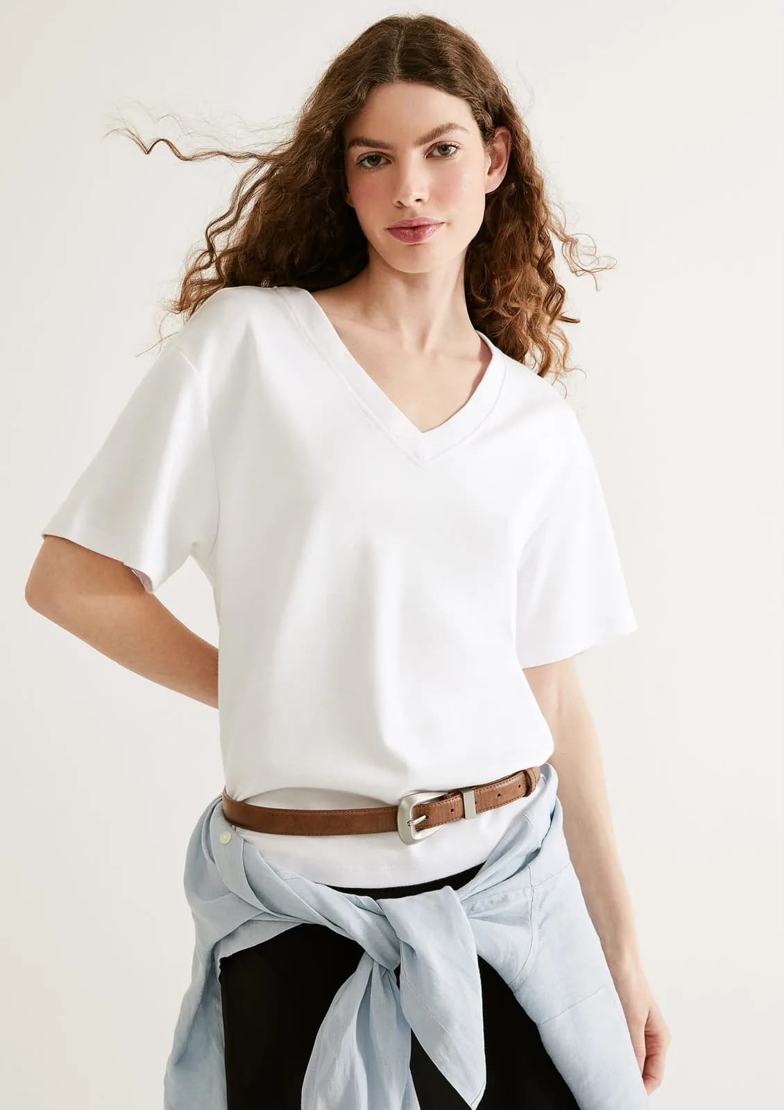 Camiseta mm fem branco Tamanhos m, g e xg
