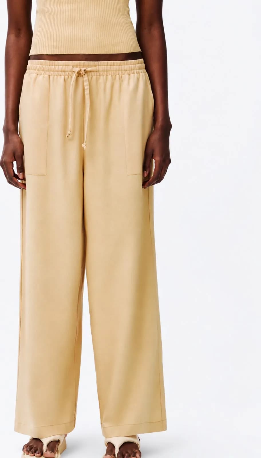 Calça pantalon creme Tamanhos p,m e g