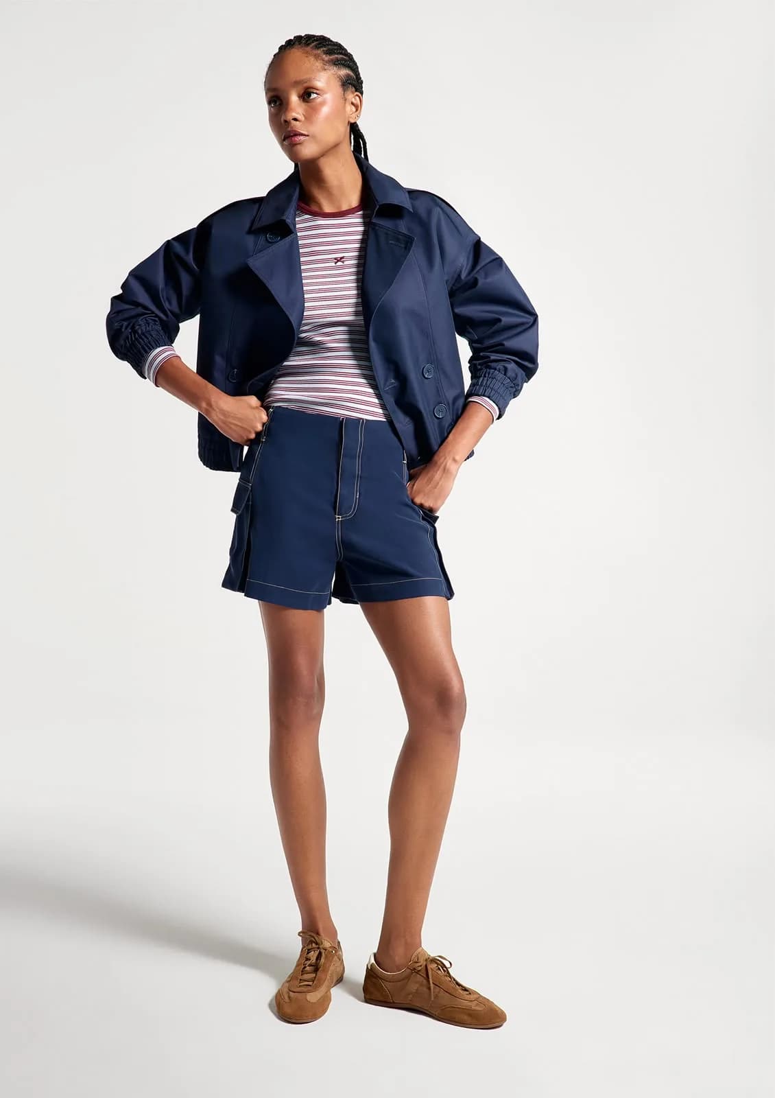 Shorts fem azul Tamanho 40,42,44