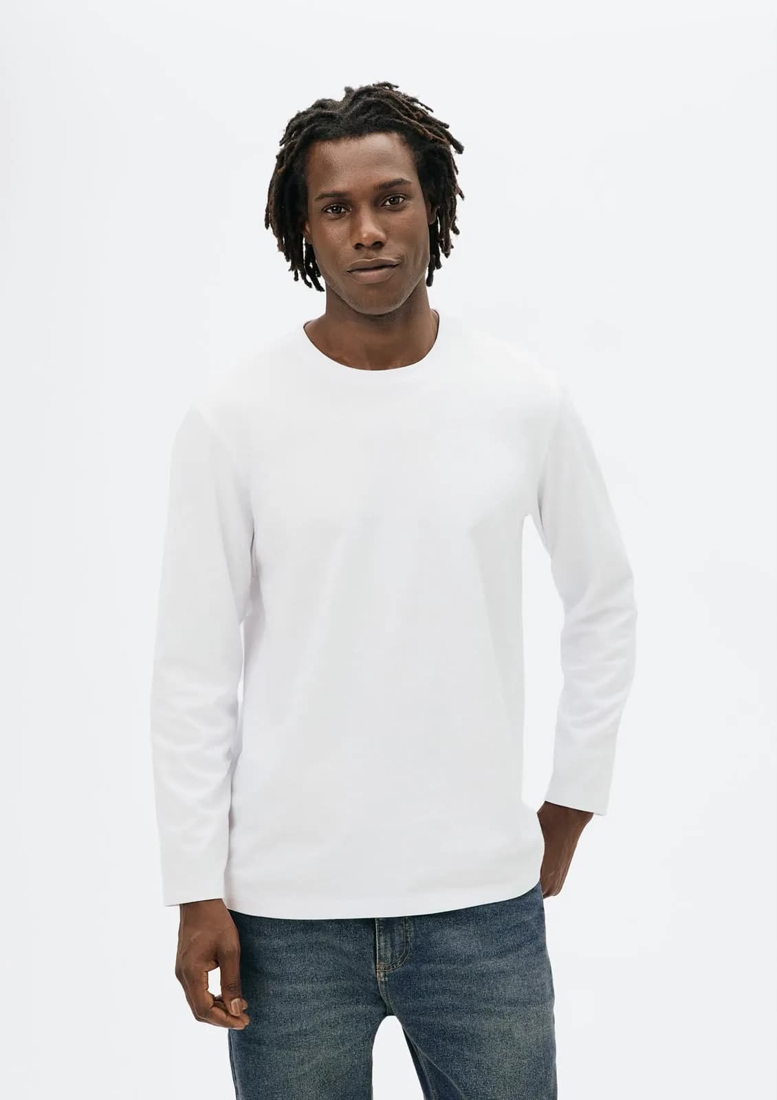 Camiseta manga comprida branco Tamanhos p,m,g,xg,xxg e exg